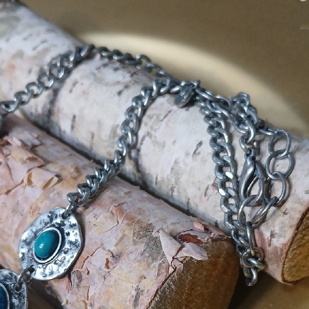 Ruby Rd. Turquoise & Coral Statement Necklace Wit… - image 5